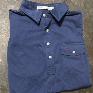 Criquet Men's Navy Button Down Shirt